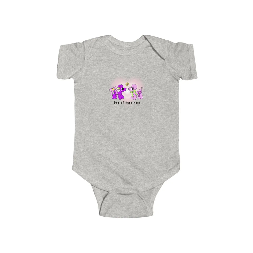 Adorable Infant Bodysuit - Cute Baby Clothing Newborn Gift Shower Toddler Outfit Birthday Celebration - Ash / 12M