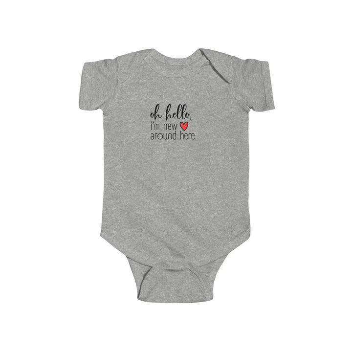 Adorable Infant Bodysuit - Perfect for Newborns Baby Showers Gift New Parents Cute Outfit Everyday Wear - Heather / NB
