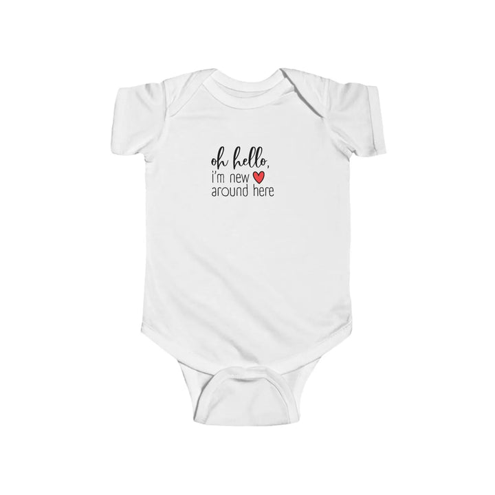 Adorable Infant Bodysuit - Perfect for Newborns Baby Showers Gift New Parents Cute Outfit Everyday Wear - White / NB
