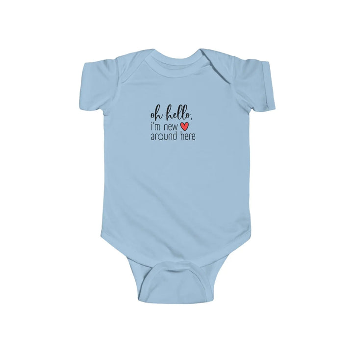 Adorable Infant Bodysuit - Perfect for Newborns Baby Showers Gift New Parents Cute Outfit Everyday Wear - Light Blue