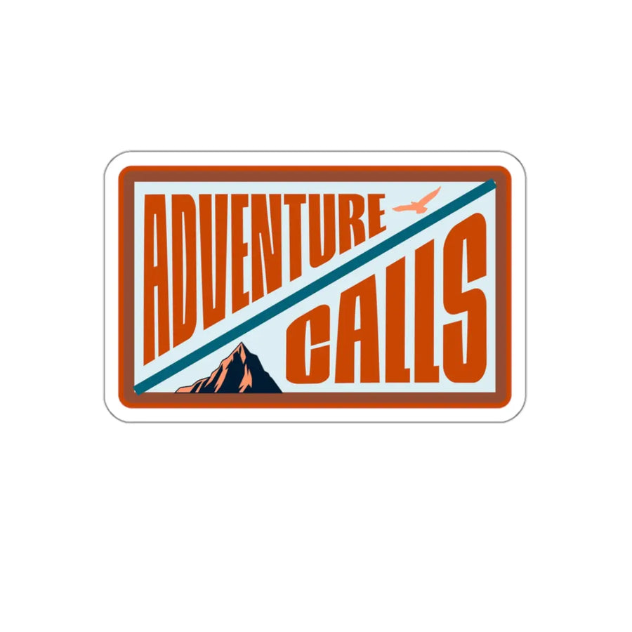 Adventure Calls Kiss-Cut Stickers - Explore Your Journey - 3’’ × / White - Paper products