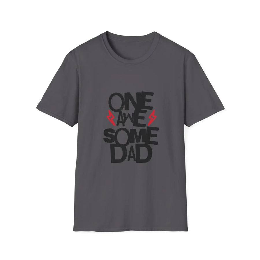 Awesome Dad T-Shirt Father’s Day Gift Humor Tee Unisex Cotton Shirt Birthday for Casual Wear - XS / Charcoal