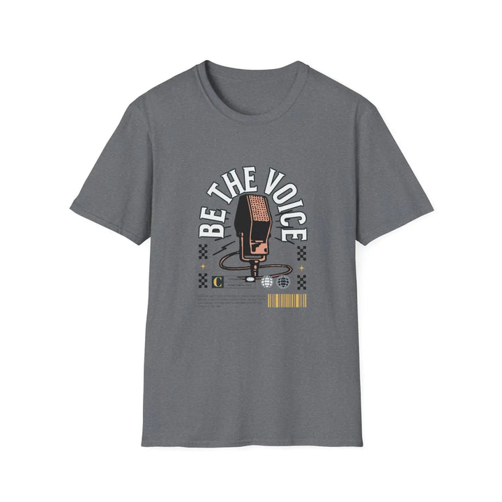 Be The Voice T-Shirt - Unisex Softstyle Tee Music Lover Gift Concert Apparel Casual Wear Creative Expression - S