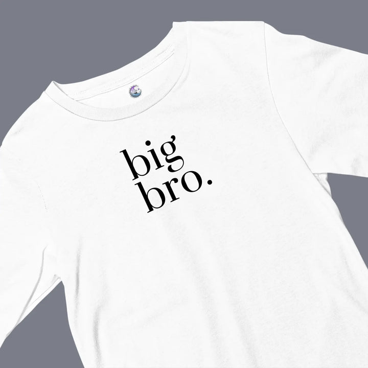 Big Brother Toddler Tee Cute Sibling Shirt Gift Birthday Outfit Bro Family Celebration Wear - Kids clothes