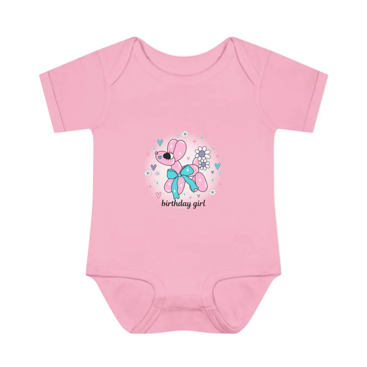 Birthday Girl Infant Bodysuit Cute Baby Outfit Newborn Gift Shower First Floral Design - NB (0-3M) / Pink - Kids clothes