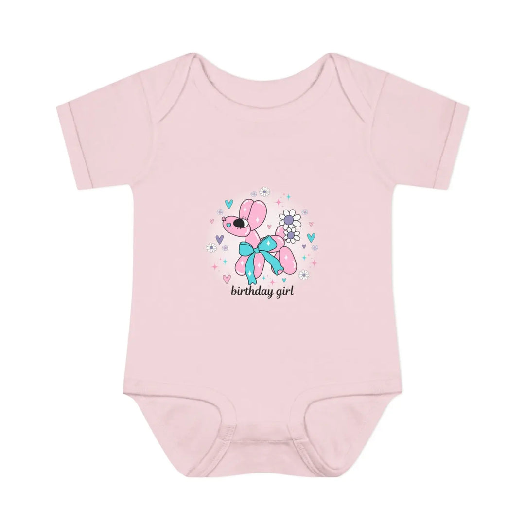 Birthday Girl Infant Bodysuit Cute Baby Outfit Newborn Gift Shower First Floral Design - NB (0-3M) / Ballerina - Kids