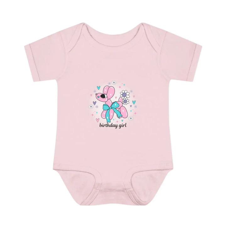 Birthday Girl Infant Bodysuit Cute Baby Outfit Newborn Gift Shower First Floral Design - NB (0-3M) / Ballerina - Kids