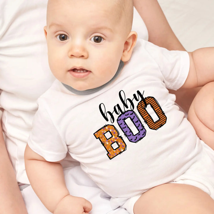 Boo Baby Bodysuit - Adorable Halloween Infant Outfit for Celebrations Newborn Gift Trick-or-Treat Cute Shower Costume