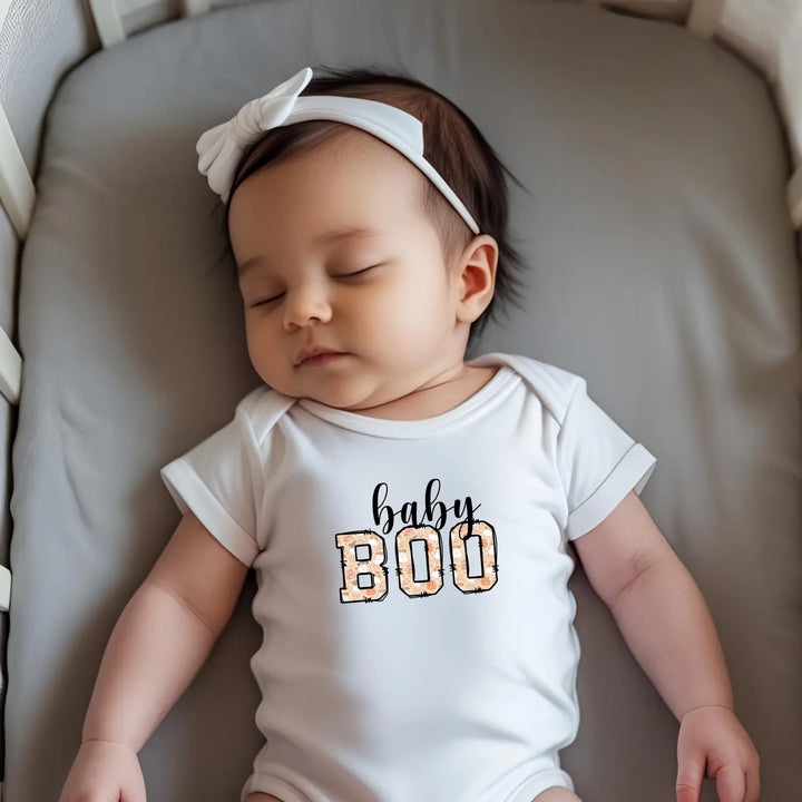 Boo Baby Bodysuit - Adorable Halloween Infant Outfit for Celebrations Newborn Gift Trick-or-Treat Cute Shower Costume
