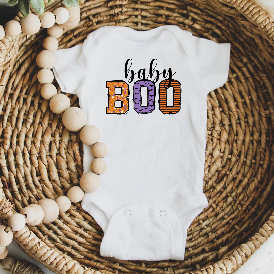 Boo Baby Bodysuit - Adorable Halloween Infant Outfit for Celebrations Newborn Gift Trick-or-Treat Cute Shower Costume