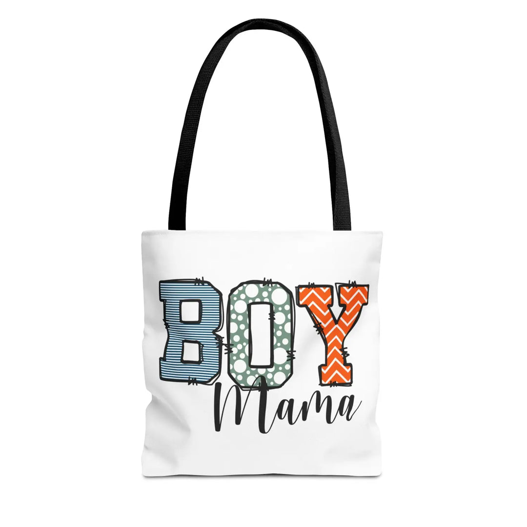 Boy Mama Tote Bag | Stylish Gift for Moms Shopping Beach Days Mother’s Day Unique Design - Bags