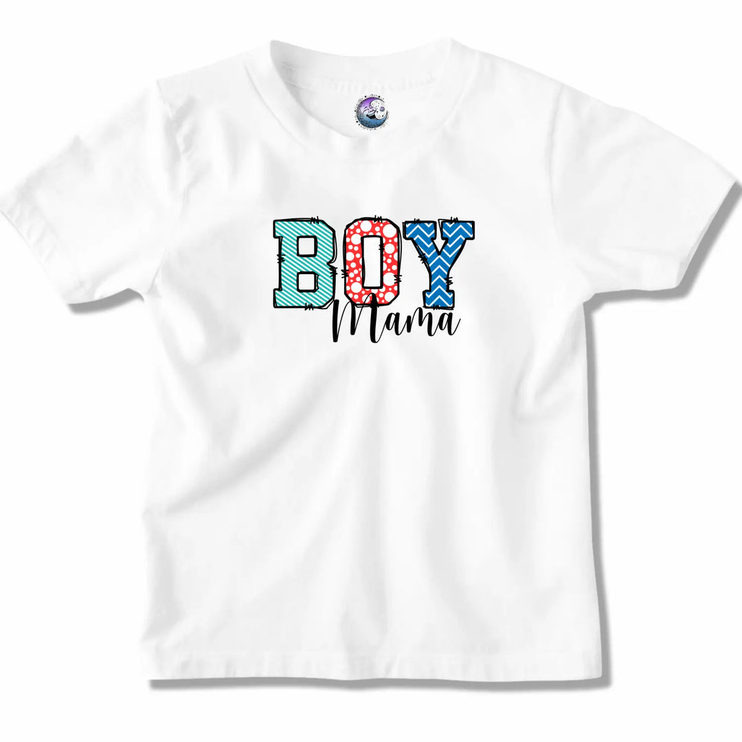 Boy Mama Women’s Softstyle Tee Colorful Graphic Mom Gift T-Shirt Proud Shirt Casual Wear Family Idea