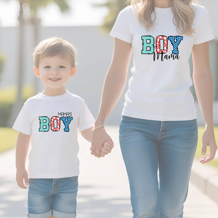 Boy Mama Women’s Softstyle Tee Colorful Graphic Mom Gift T-Shirt Proud Shirt Casual Wear Family Idea