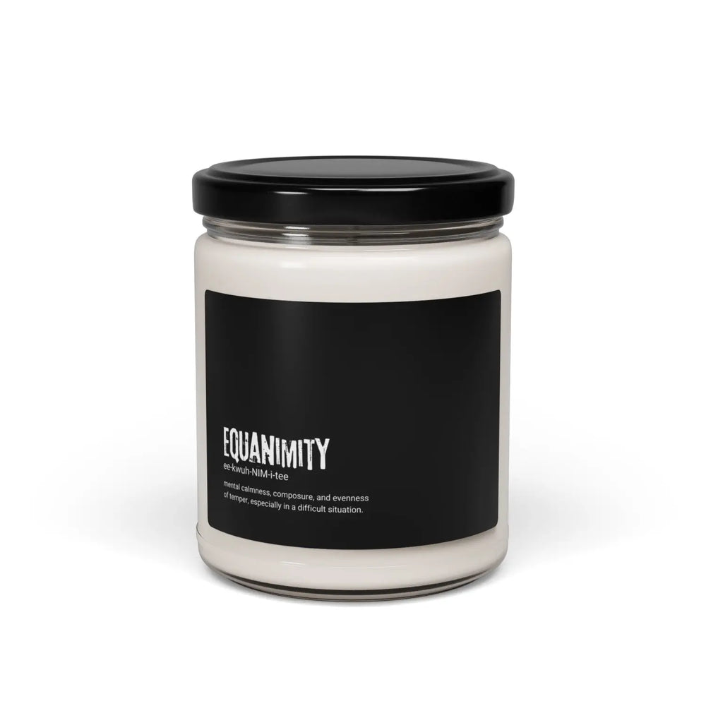 Calming Scented Soy Candle – Relaxation Gift for Mindfulness Zen Home Decor Spa Essentials - Clean Cotton / 9oz