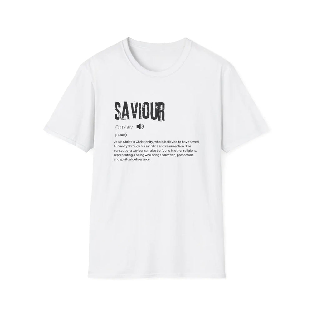 Christian Saviour Definition T-Shirt - XS / White