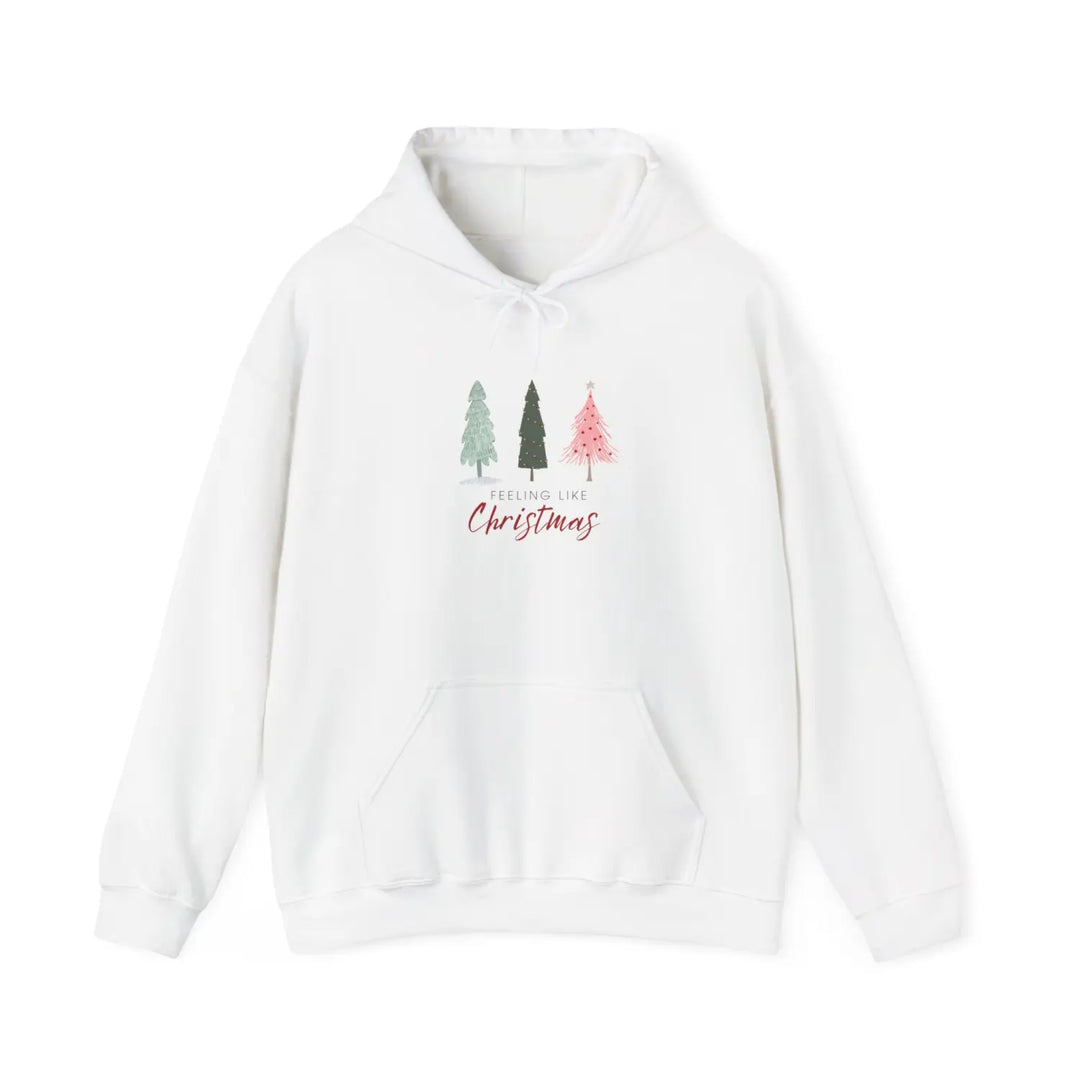 Christmas Tree Vintage Style Unisex Sweatshirt - Festive Holiday Gift for Women Teens Rustic Vibe Hoodie Feeling Like