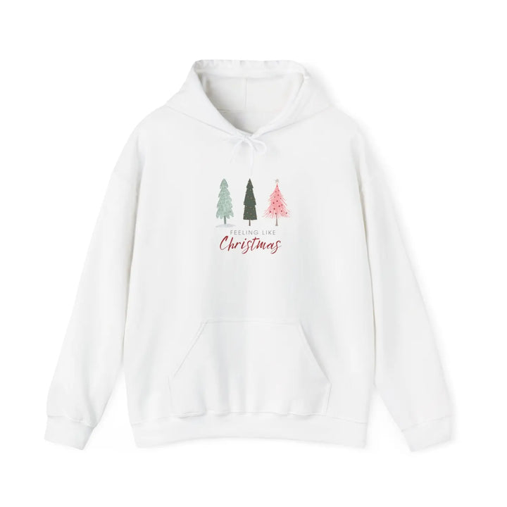 Christmas Tree Vintage Style Unisex Sweatshirt - Festive Holiday Gift for Women Teens Rustic Vibe Hoodie Feeling Like