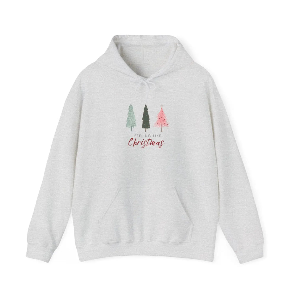 Christmas Tree Vintage Style Unisex Sweatshirt - Festive Holiday Gift for Women Teens Rustic Vibe Hoodie Feeling Like