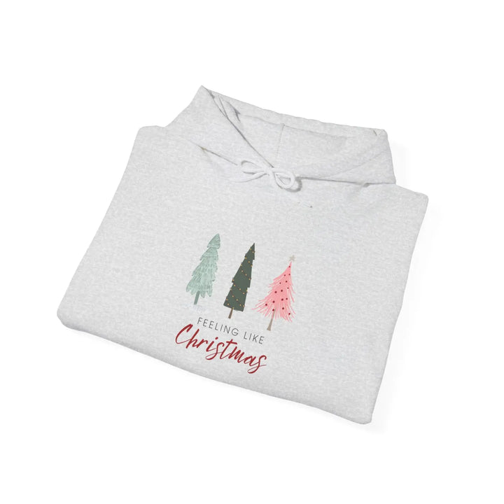 Christmas Tree Vintage Style Unisex Sweatshirt - Festive Holiday Gift for Women Teens Rustic Vibe Hoodie Feeling Like