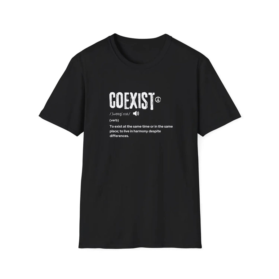 Coexist Harmony Graphic Tee Unity Peace Tshirt Multicultural Diversity Shirt Love All Equal Unisex Top Inclusive