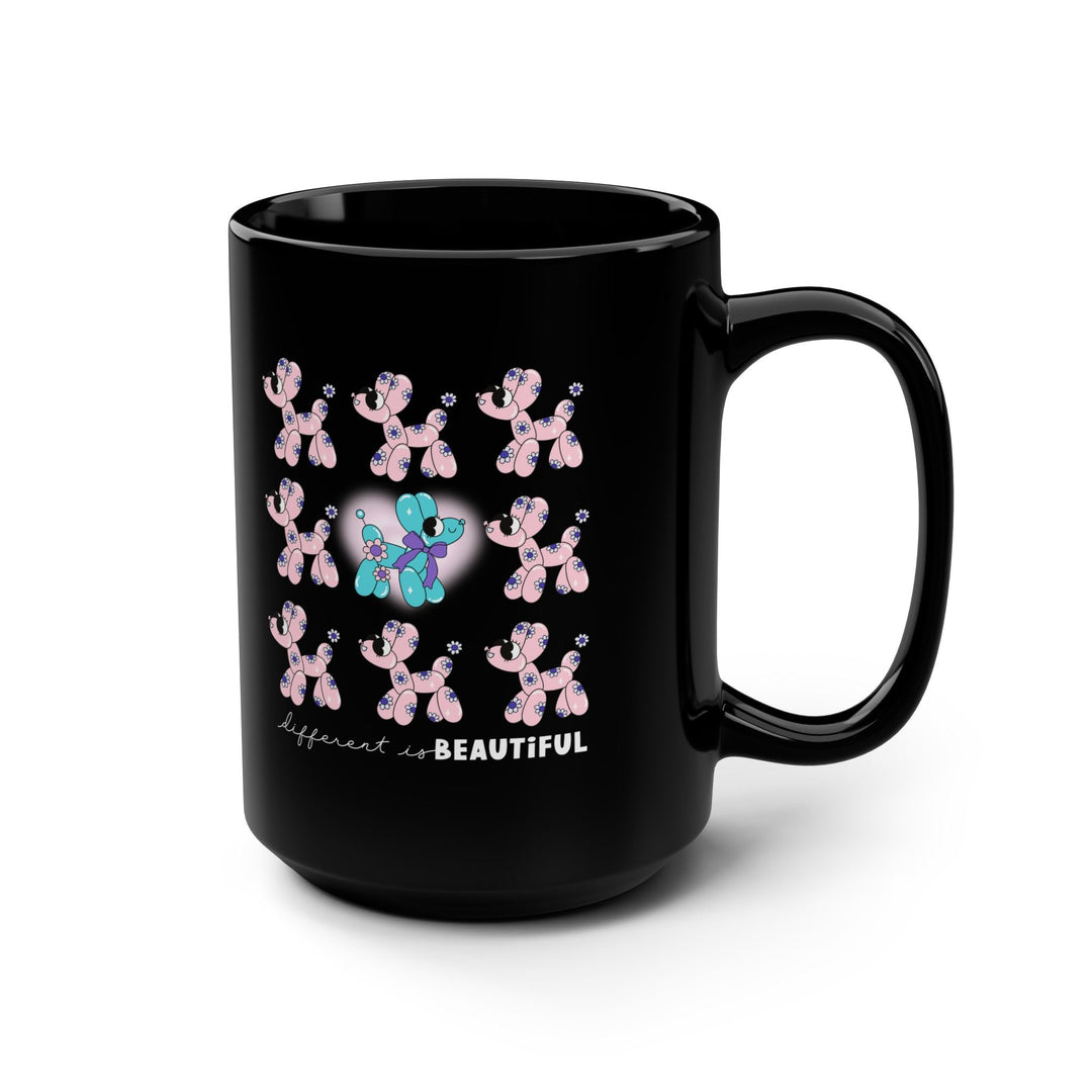 Coffee Mug - Different is Beautiful Design - Inspirational Gift for Friends and Self-Love - 15oz