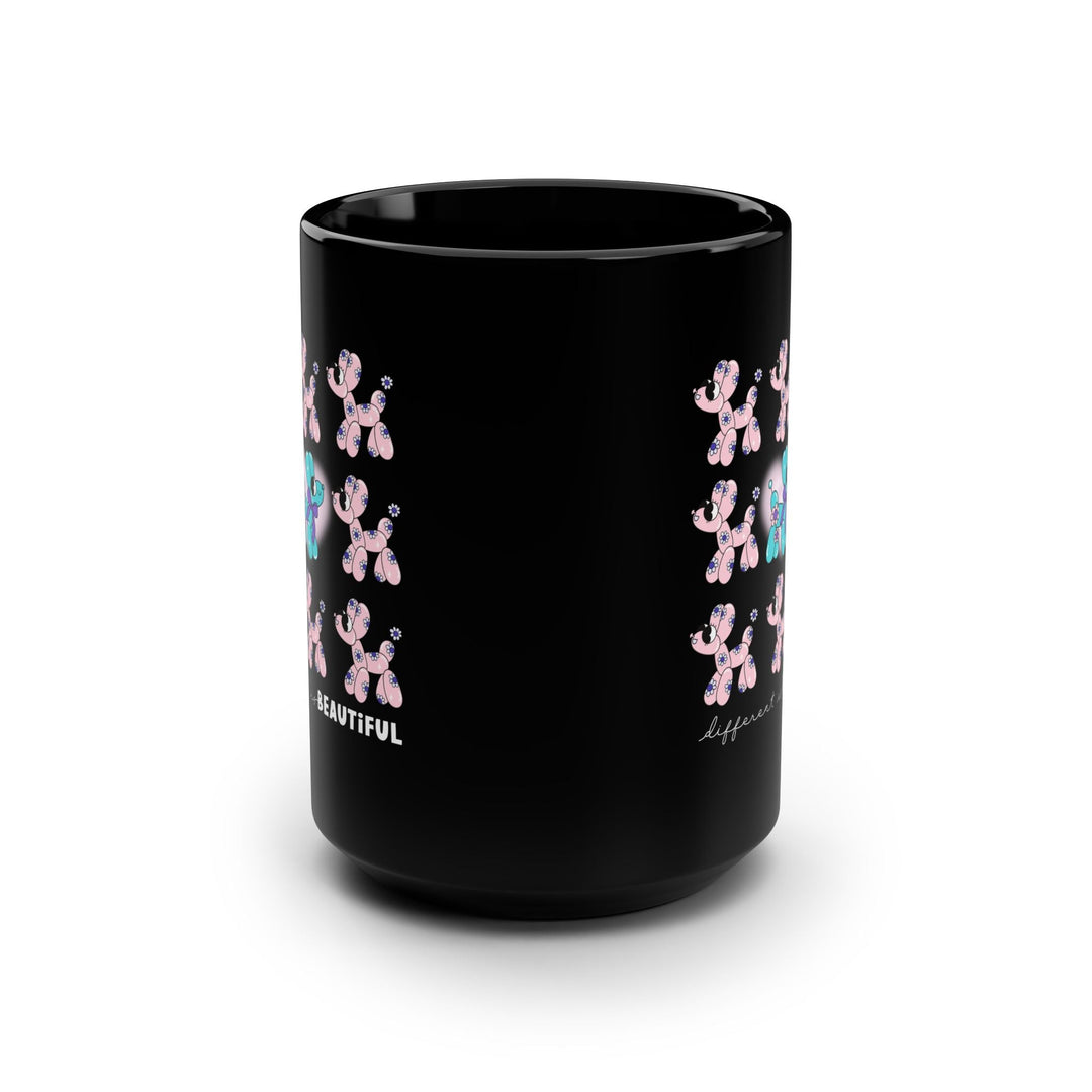Coffee Mug - Different is Beautiful Design - Inspirational Gift for Friends and Self-Love - 15oz