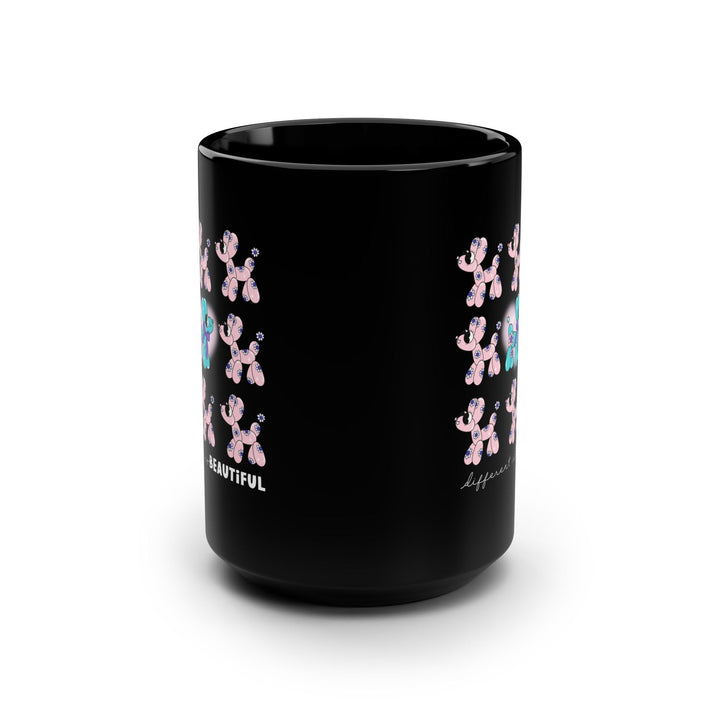 Coffee Mug - Different is Beautiful Design - Inspirational Gift for Friends and Self-Love - 15oz