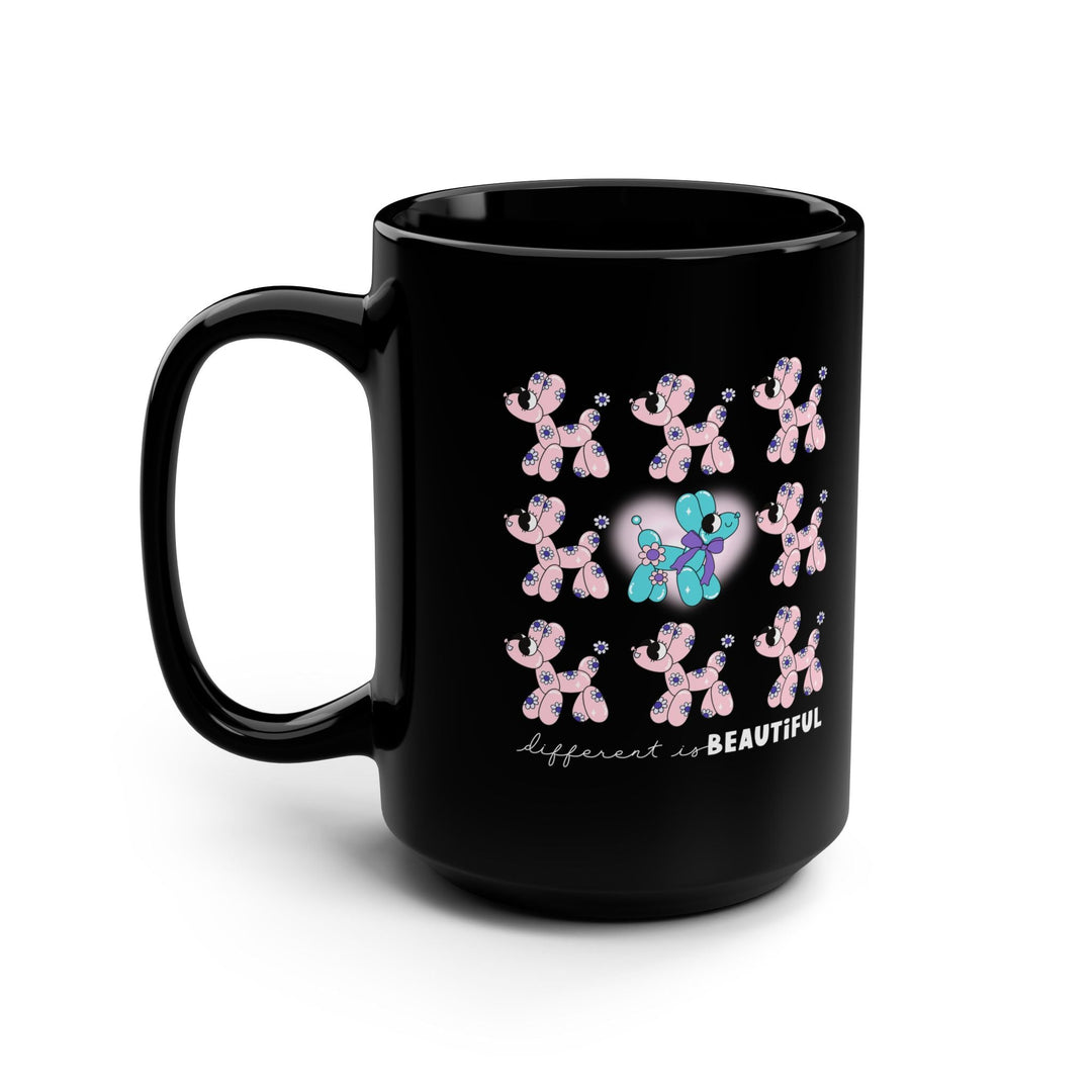 Coffee Mug - Different is Beautiful Design - Inspirational Gift for Friends and Self-Love - 15oz