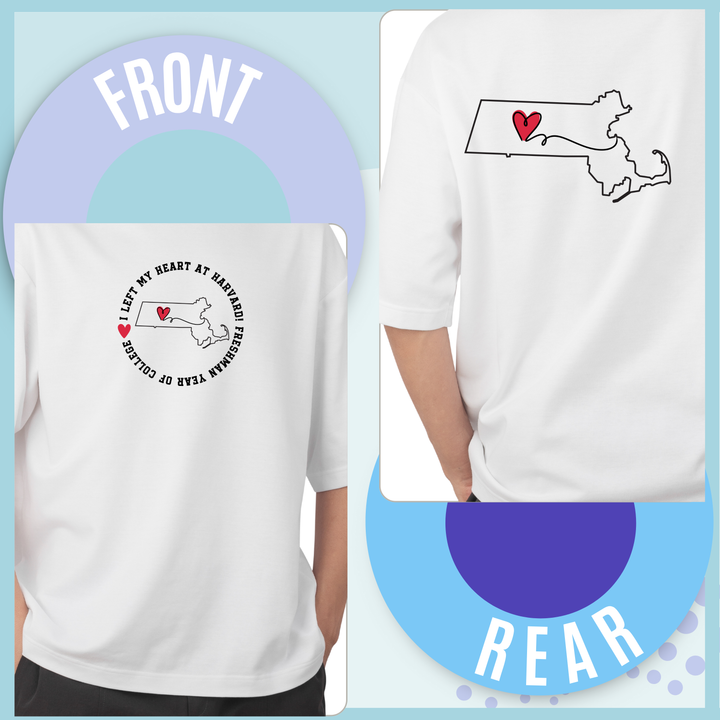 College Freshman Year Unisex T-Shirt - I Left My Heart At Gift for Parents Personalize with School and State