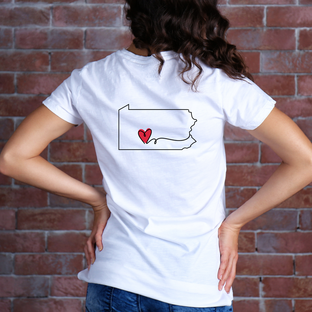 College Freshman Year Unisex T-Shirt - I Left My Heart At Gift for Parents Personalize with School and State