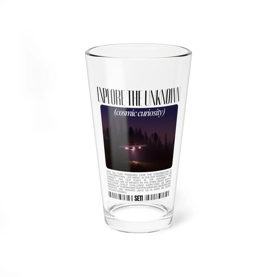 Cosmic Mixing Glass: 16oz Universe Mystery Design for Science Lovers Alien Collectors & Beer Enthusiasts - Mug