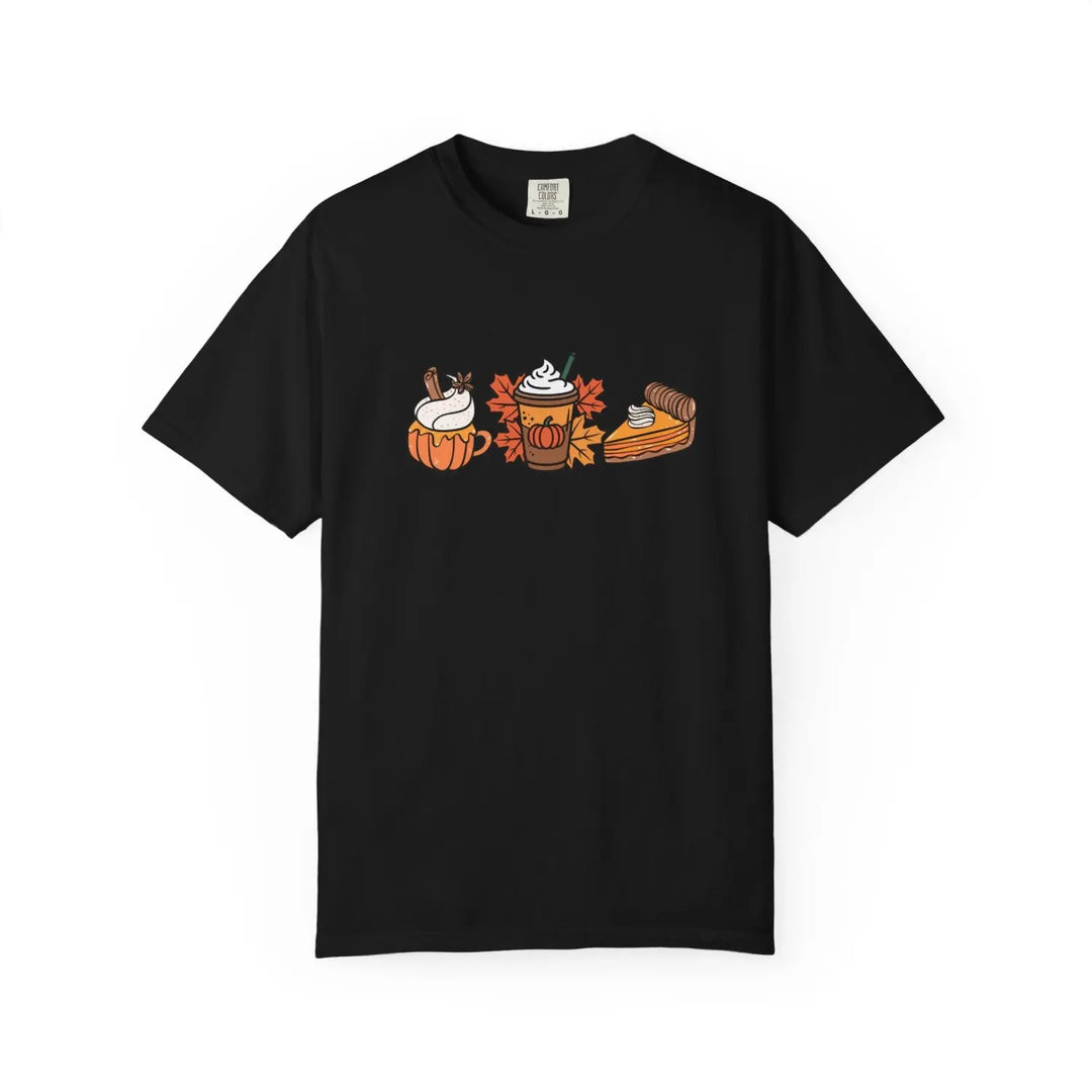 Cozy Fall T Shirt Unisex Autumn Tee Pumpkin Spice Harvest Fashion Thanksgiving Gift Seasonal Wear Black / S