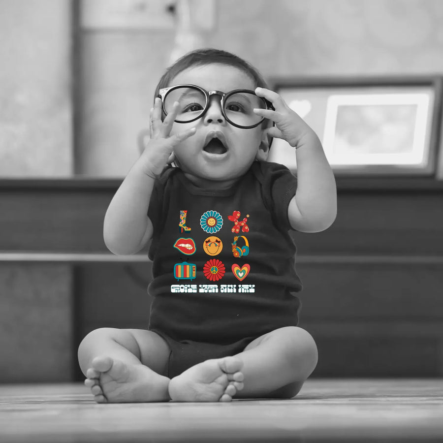 Cute Baby Bodysuit with Fun Icons - Perfect for Newborns Infant Gift Shower Outfit Everyday Wear - Kids clothes