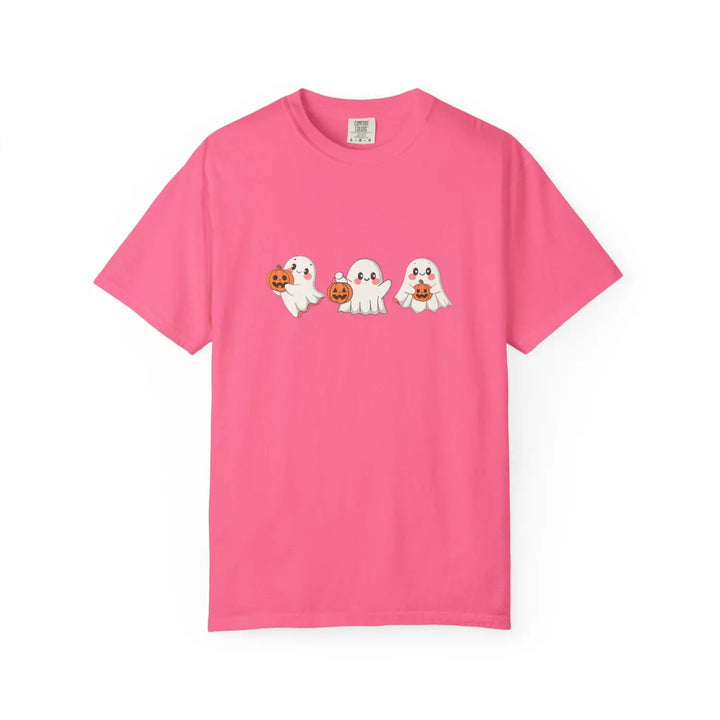 Cute Ghost T Shirt Spooky Season Unisex Tee Halloween Apparel Pumpkin Gift for Lovers Fashion Crunchberry / S