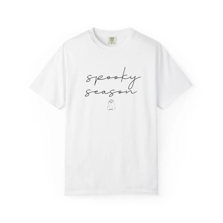 Cute Halloween Spooky Season T Shirt Unisex Tee for Fall Apparel Perfect Costume Top Party Wear White / L