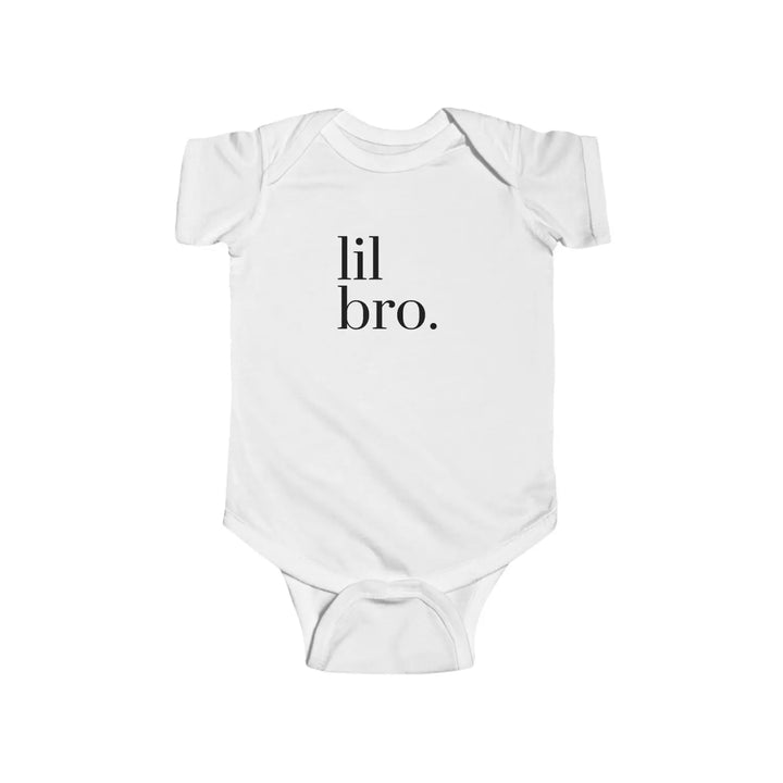 Cute Infant Bodysuit Baby Shower Gift Newborn Outfit Lil Bro Onesie Unisex Clothes First Birthday - White / NB (0-3M)