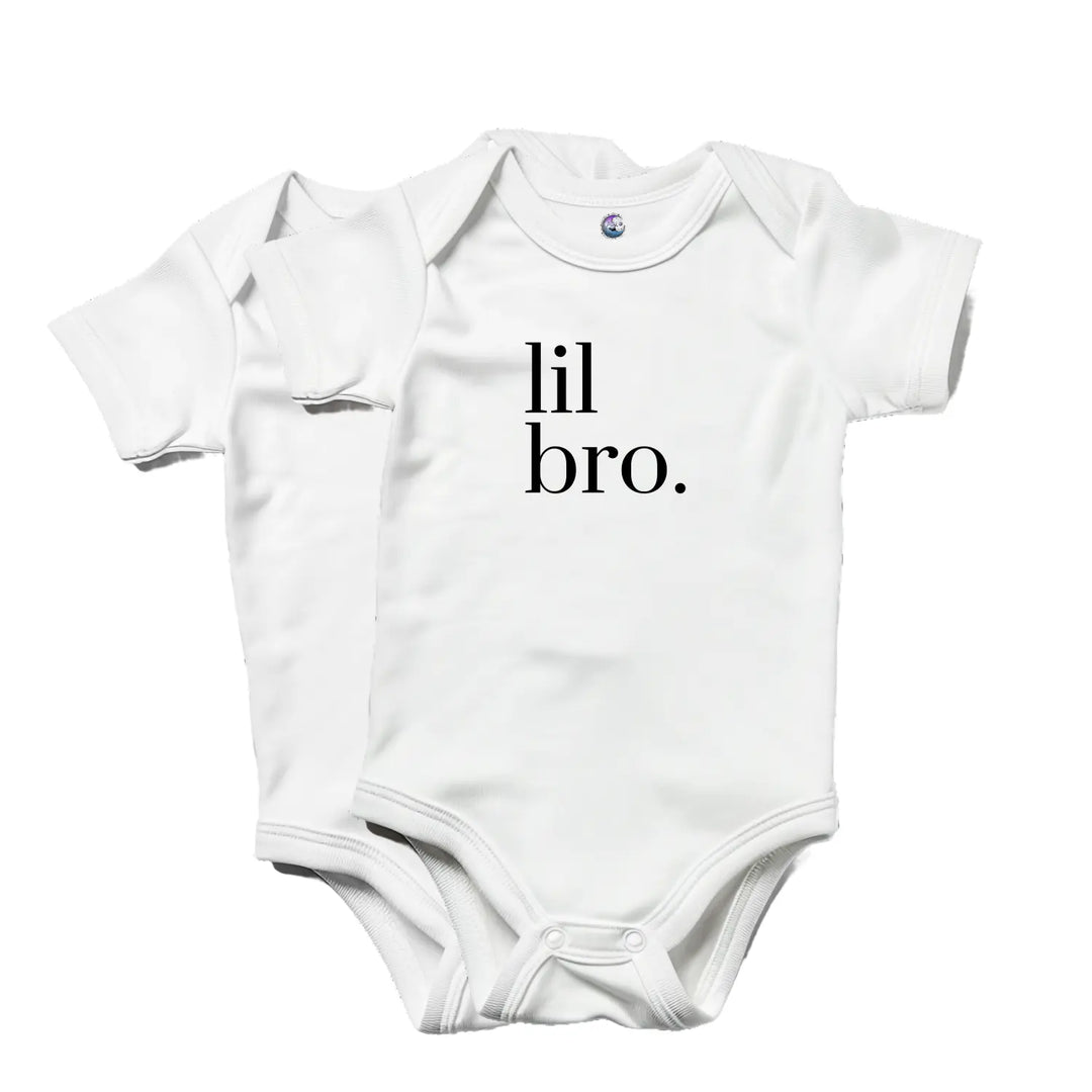 Cute Infant Bodysuit Baby Shower Gift Newborn Outfit Lil Bro Onesie Unisex Clothes First Birthday - Kids clothes