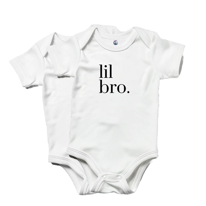 Cute Infant Bodysuit Baby Shower Gift Newborn Outfit Lil Bro Onesie Unisex Clothes First Birthday - Kids clothes