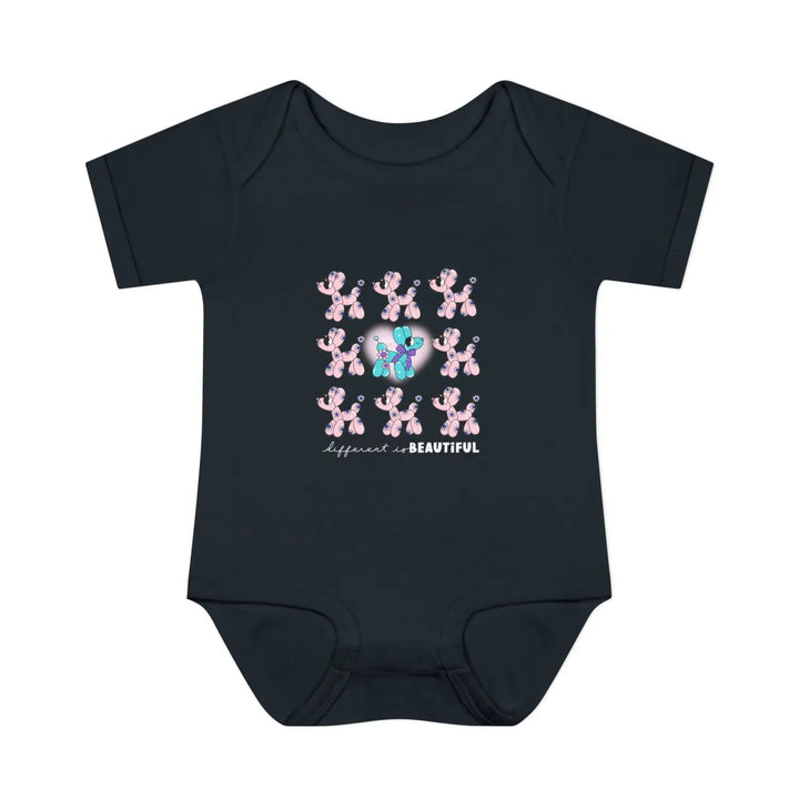 Different is Beautiful’ Baby Bodysuit Cute Balloon Animal Infant Onesie Motivational & Inspiring Gift 0-24 Months Soft