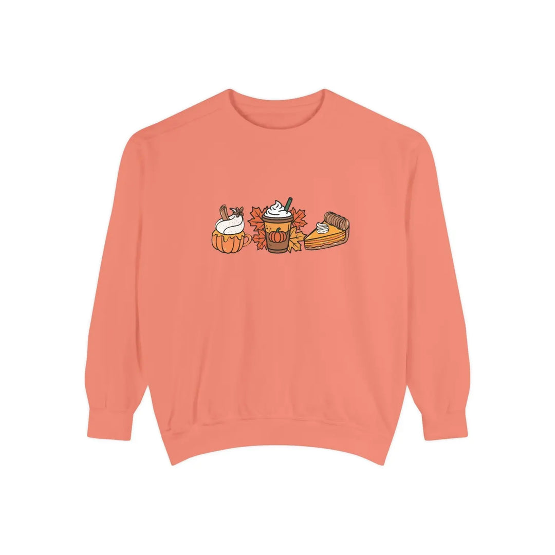 Fall Harvest Unisex Sweatshirt Cozy Pumpkin Casual Apparel Thanksgiving Gift Autumn Hoodie Terracotta / S