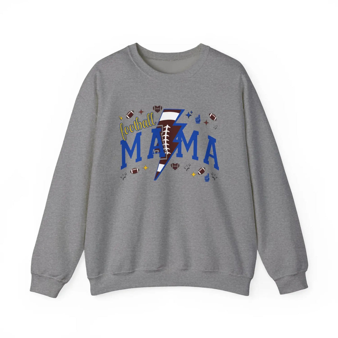 Football Mama Crewneck Sweatshirt | Gift for Sports Moms Casual Wear Season Apparel Cozy Unisex Team Spirit Clothing