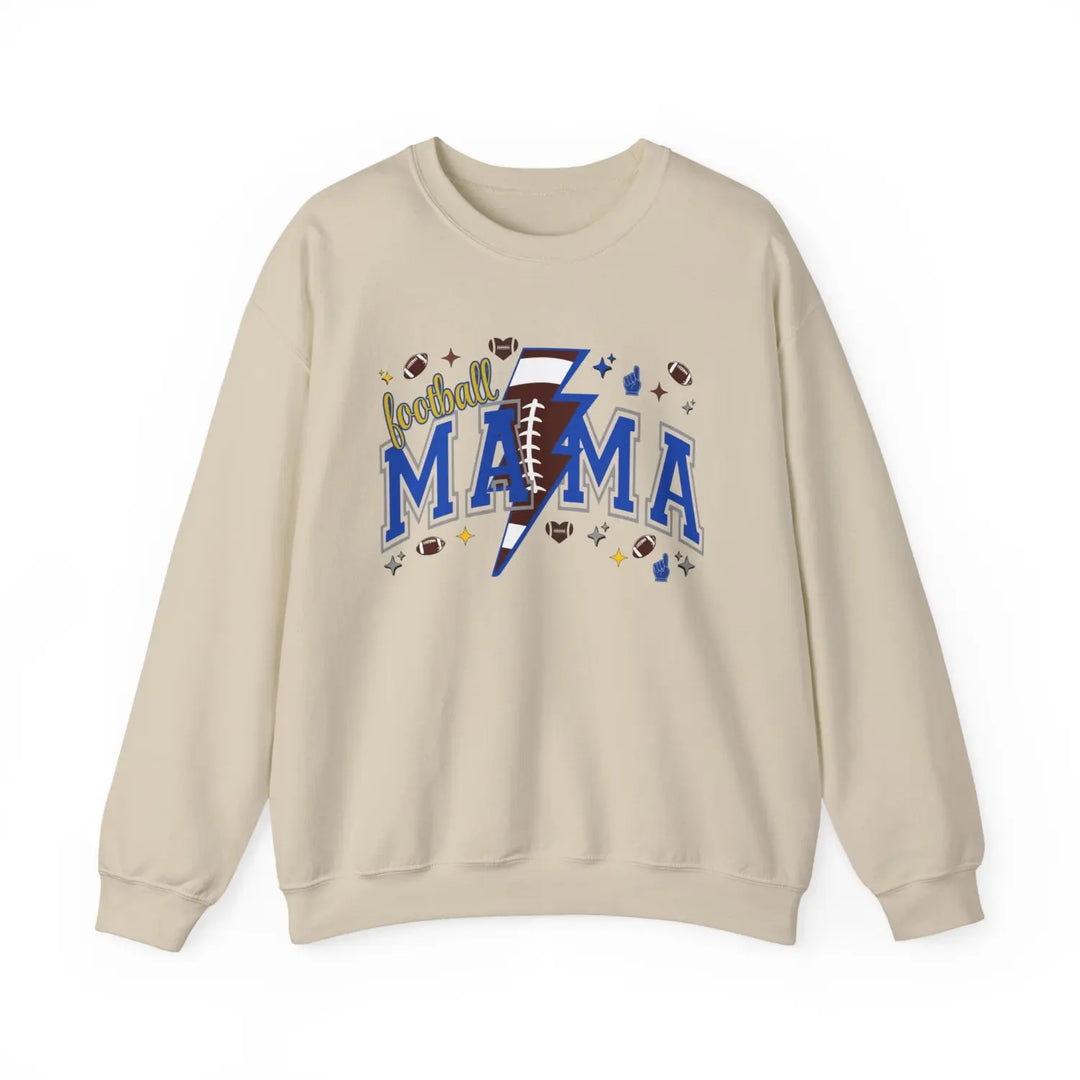 Football Mama Crewneck Sweatshirt | Gift for Sports Moms Casual Wear Season Apparel Cozy Unisex Team Spirit Clothing