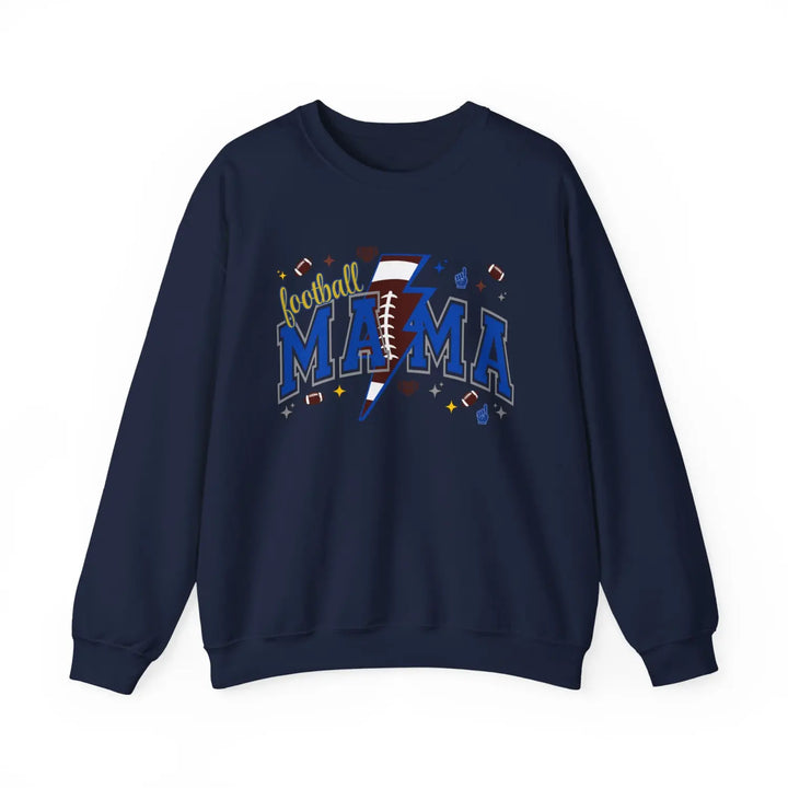 Football Mama Crewneck Sweatshirt | Gift for Sports Moms Casual Wear Season Apparel Cozy Unisex Team Spirit Clothing