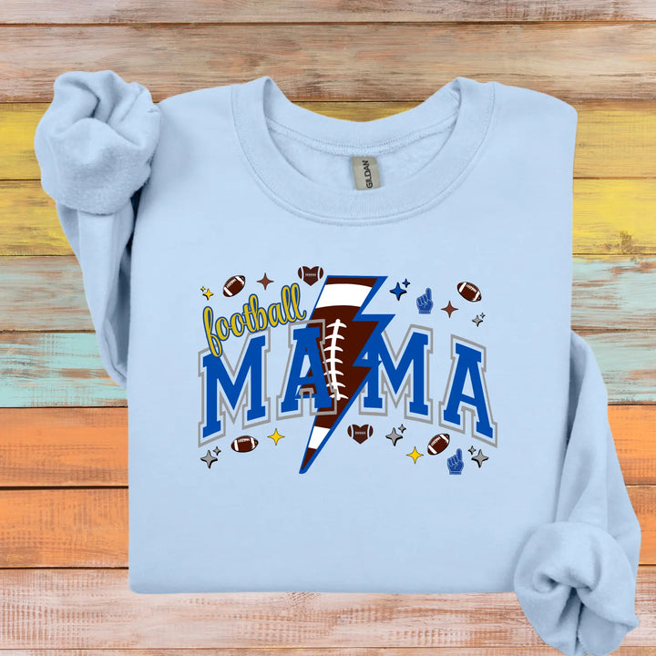 Football Mama Crewneck Sweatshirt | Gift for Sports Moms Casual Wear Season Apparel Cozy Unisex Team Spirit Clothing