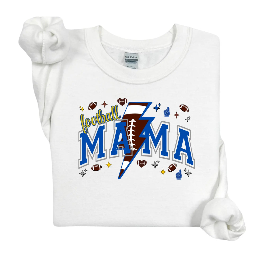 Football Mama Crewneck Sweatshirt | Gift for Sports Moms Casual Wear Season Apparel Cozy Unisex Team Spirit Clothing