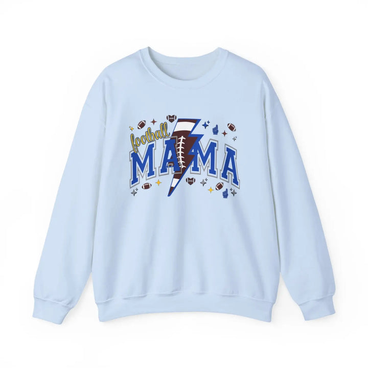 Football Mama Crewneck Sweatshirt | Gift for Sports Moms Casual Wear Season Apparel Cozy Unisex Team Spirit Clothing