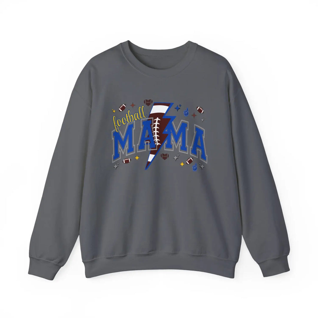 Football Mama Crewneck Sweatshirt | Gift for Sports Moms Casual Wear Season Apparel Cozy Unisex Team Spirit Clothing
