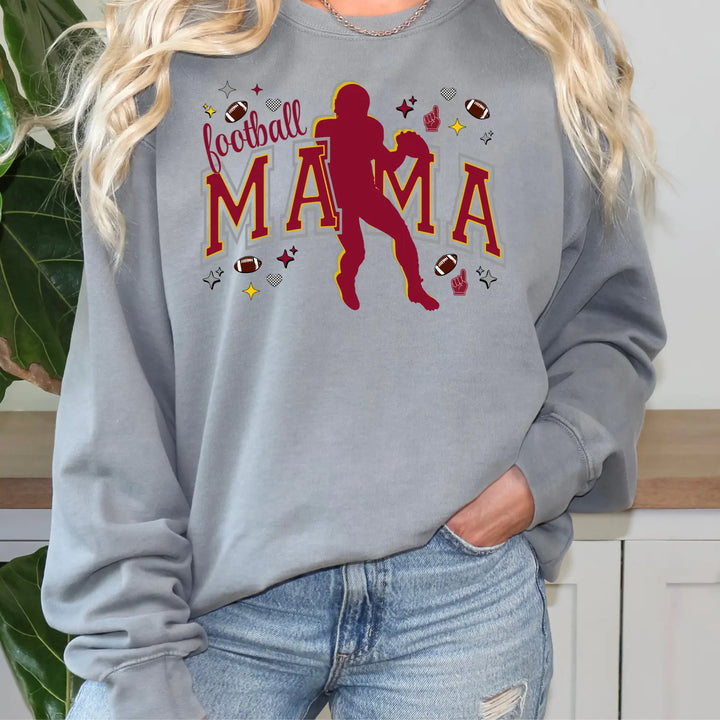 Football Mama Crewneck Sweatshirt Perfect for Game Day Gifts Sports Moms Cozy Style Fall Team Spirit Apparel
