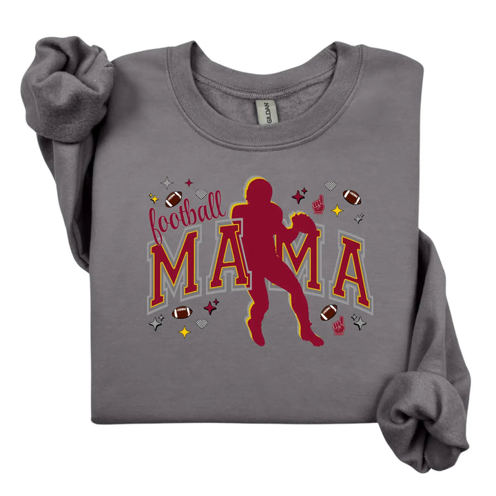 Football Mama Crewneck Sweatshirt Perfect for Game Day Gifts Sports Moms Cozy Style Fall Team Spirit Apparel