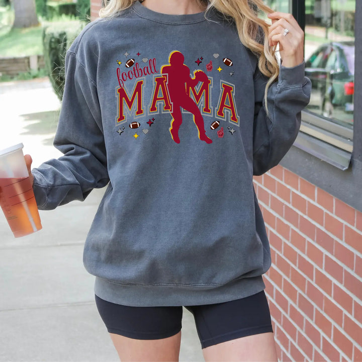 Football Mama Crewneck Sweatshirt Perfect for Game Day Gifts Sports Moms Cozy Style Fall Team Spirit Apparel